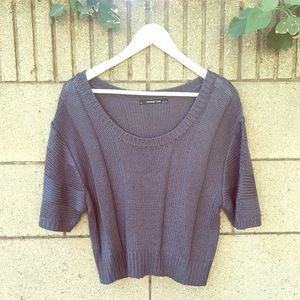 Cropped Knit Sweater